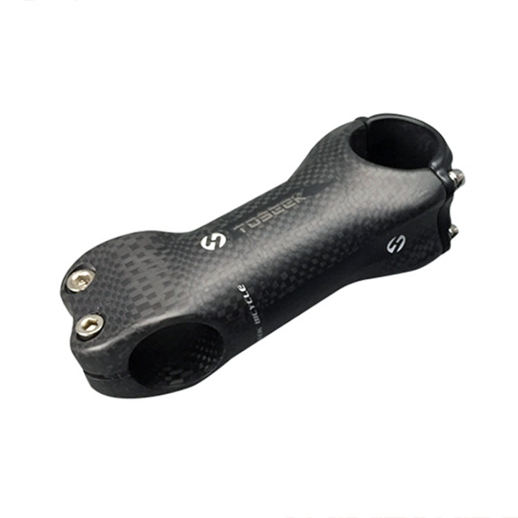Frendorf | TOSEEK Alle Carbonfaser 3KUD Textur Straßen-Mountainbike Ultra-leicht Lenker Vorbau Riser Wasserhahn, Größe: 17 Grad, 130mm (Matt)
