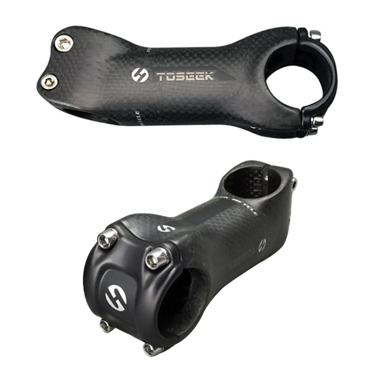 Frendorf | TOSEEK Alle Carbonfaser 3KUD Textur Straßen-Mountainbike Ultra-leicht Lenker Vorbau Riser Wasserhahn, Größe: 17 Grad, 130mm (Matt)