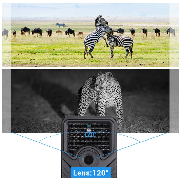 Frendorf | PR-200B 120 Grad Weitwinkelobjektiv IP56 Wasserdicht 12MP 1080P HD Infrarot Jagd Trail Kamera, Unterstützung TF Karte, PIR Entfernung: 10-15m (Schwarz)