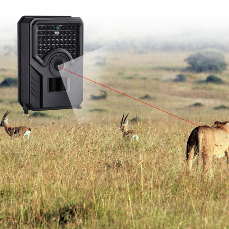 Frendorf | PR-200B 120 Grad Weitwinkelobjektiv IP56 Wasserdicht 12MP 1080P HD Infrarot Jagd Trail Kamera, Unterstützung TF Karte, PIR Entfernung: 10-15m (Schwarz)