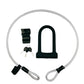 Frendorf | BIKERSAY BK020A Fahrrad-Diebstahlsicherung U-förmiges Schloss, Mit Drahtseil