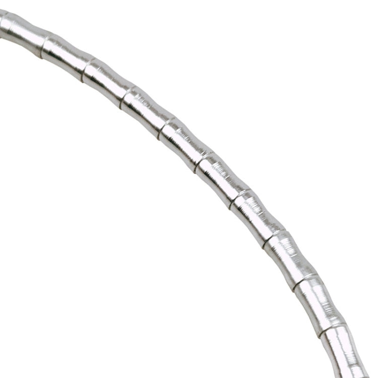 Frendorf | BIKERSAY Fahrrad Fischgrät Variabler Geschwindigkeitskabel Rohrset Aluminiumlegierung Bambusverbindungslinienrohre(Silber)