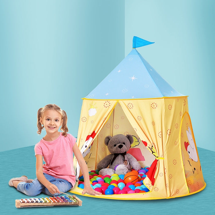 Frendorf | Chick-Muster Kinder Indoor Outdoor Zelt Spielhaus Ozeanball Spielburg