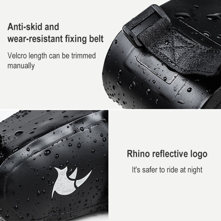 Frendorf | Rhinowalk TF551 2.5L Voll wasserdichte Fahrradsatteltasche (Schwarz)