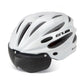 Frendorf | GUB K80 Plus Fahrradhelm mit Visier und Goggles (Weiß)
