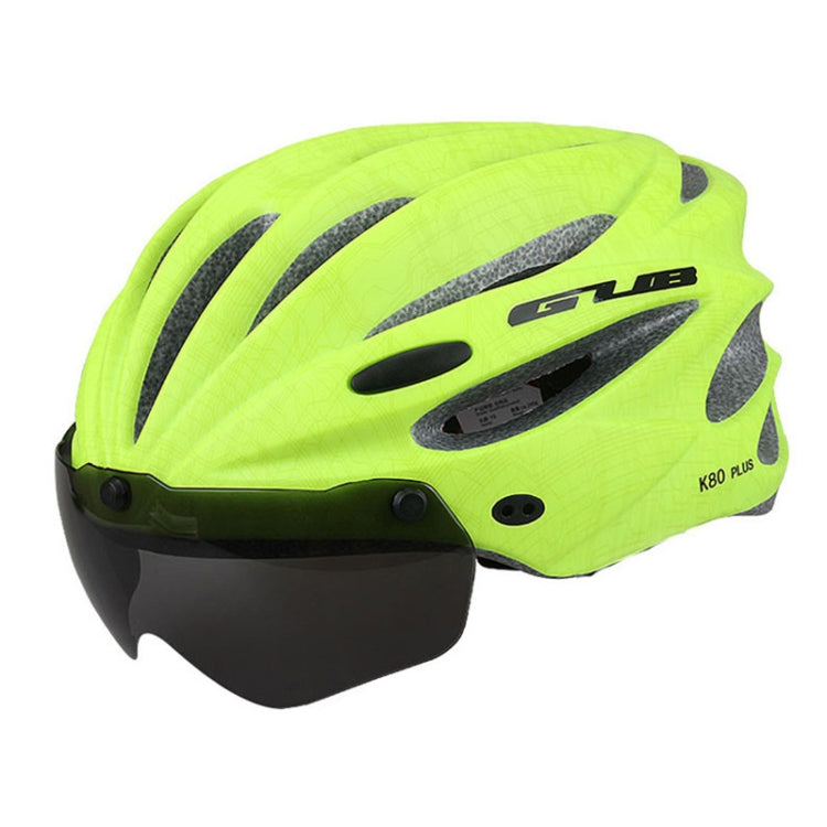 Frendorf | GUB K80 Plus Fahrradhelm Mit Visier Und Schutzbrille (Fluoreszierendes Grün)