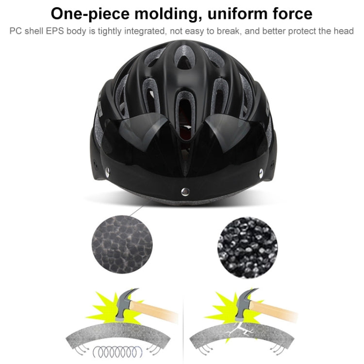 Frendorf | GUB K80 Plus Fahrradhelm mit Visier und Goggles (Weiß)