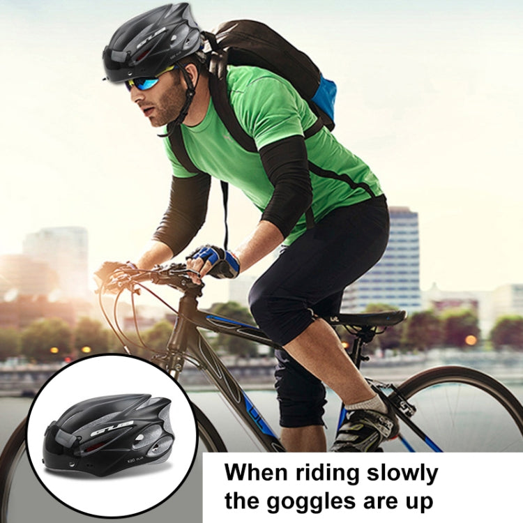 Frendorf | GUB K80 Plus Fahrradhelm mit Visier und Goggles (Weiß)