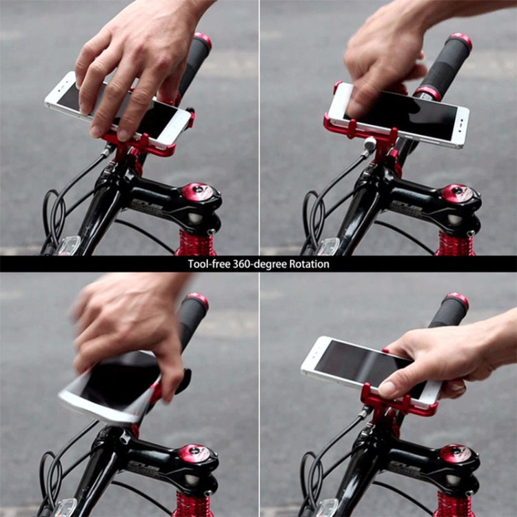 Frendorf | GUB Plus 6 Aluminiumlegierung MTB Fahrrad Handyhalterung (Rot)