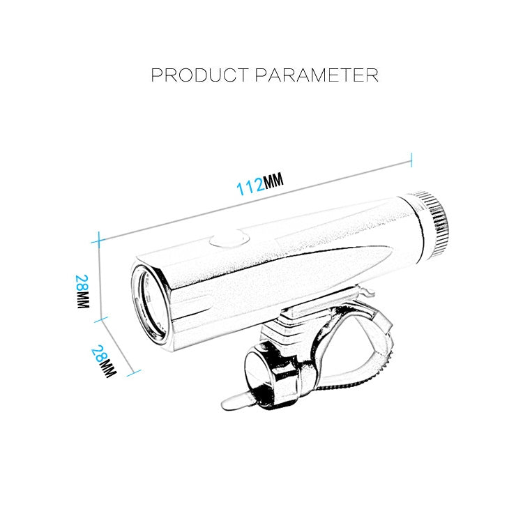 Frendorf | LR-Y1 T6 LED 800LM USB Lade LED Fahrrad Scheinwerfer Frontlampe mit 5 Modi