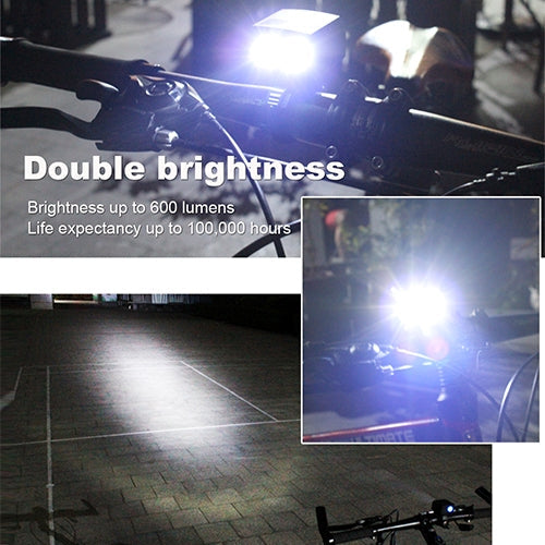 Frendorf | Y15 2 x XPG2 500LM USB Aufladbare LED Fahrrad Scheinwerfer Frontlampe mit 5 Modi