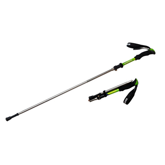 Frendorf | 125cm verstellbare tragbare Außen-Aluminiumlegierung Trekkingstöcke Stick (Grün)