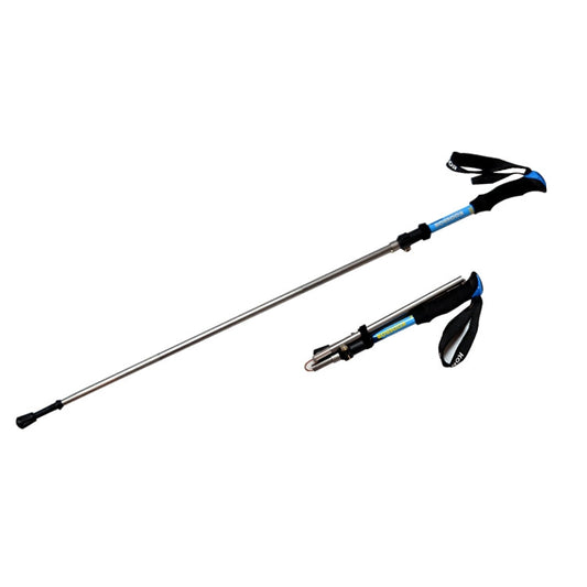 Frendorf | 125cm verstellbare tragbare Outdoor-Aluminiumlegierung Trekkingstöcke (Blau)