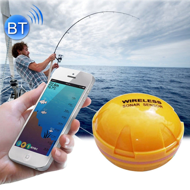 Frendorf | Bluetooth Fischfinder 125KHz Sonar Sensor 0.6-36m Tiefenlocator Fischfinder Alarm für iOS & Android Mobiltelefone