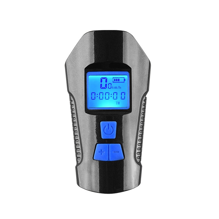 Frendorf | 350LM USB-Lade wasserdichte Aufsteck-Fahrradlampe mit Lautsprecher & Stoppuhr-Funktion (Blau)