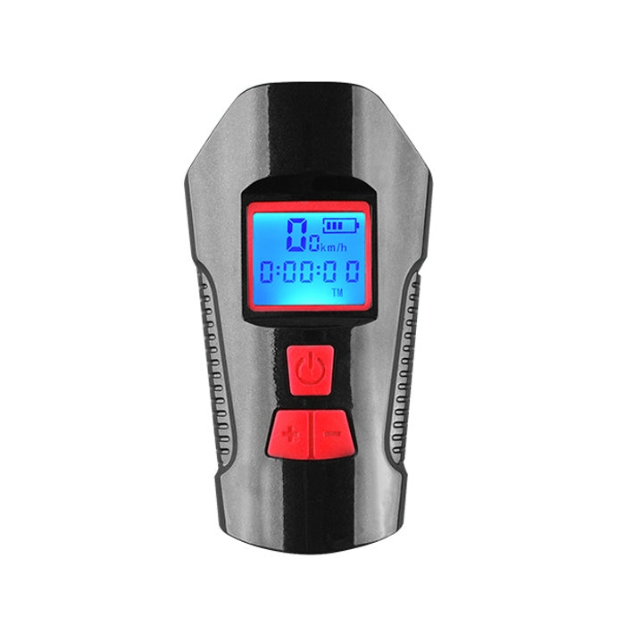 Frendorf | 350LM USB-Aufladbares Wasserdichtes Snap-on Fahrradlicht mit Lautsprecher & Stoppuhr-Funktion (Rot)