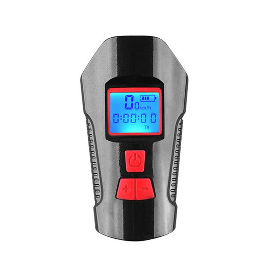 Frendorf | 350LM USB-Aufladbares Wasserdichtes Snap-on Fahrradlicht mit Lautsprecher & Stoppuhr-Funktion (Rot)