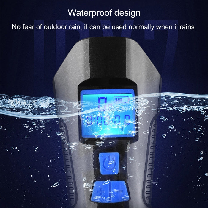 Frendorf | 350LM USB-Aufladbares Wasserdichtes Snap-on Fahrradlicht mit Lautsprecher & Stoppuhr-Funktion (Rot)