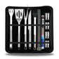 Frendorf | 18 in 1 Outdoor Geschirr Set Camping Grill Geschirr Picknick Werkzeug Set mit Thermometer