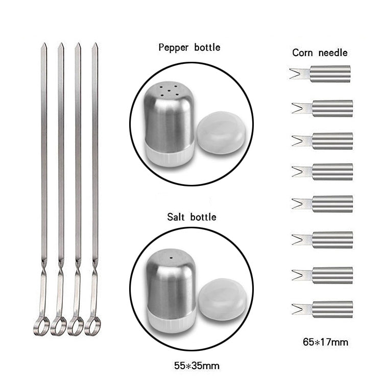 Frendorf | 18 in 1 Outdoor Geschirr Set Camping Grill Geschirr Picknick Werkzeug Set mit Thermometer