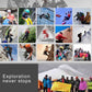 Frendorf | Outdoor Felsklettern Wandern Zubehör Hochfestes Hilfsseil Sicherheitsleine, Durchmesser: 9,5mm, Länge: 20m, Zufallsfarbe