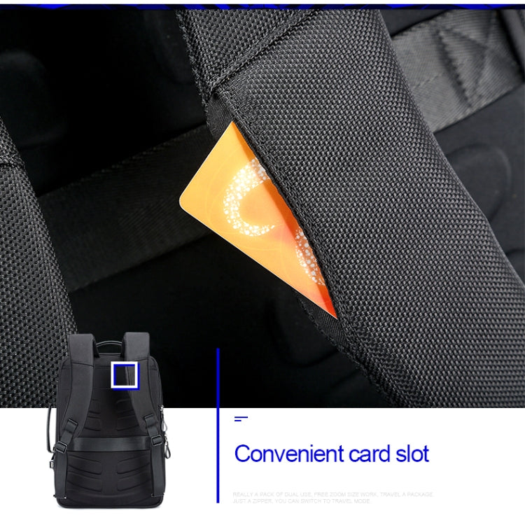 Frendorf | Bopai 751-006641 Große Kapazität Business Mode Atmungsaktive Laptop Rucksack mit externem USB-Anschluss, Größe: 30 x 15 x 44cm (Schwarz)