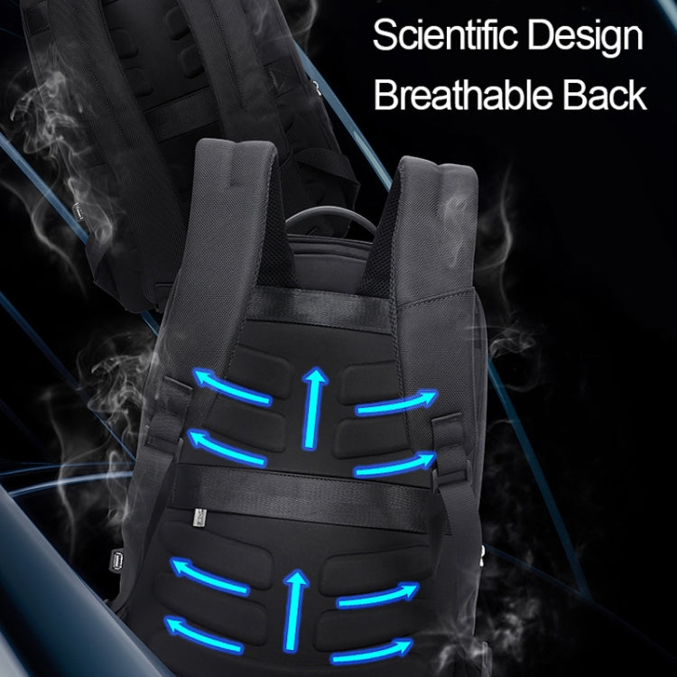 Frendorf | Bopai 751-006881 Business Diebstahlschutz Wasserdicht Große Kapazität Doppelter Schultertasche, mit USB Ladeanschluss, Größe: 30x14x44cm(Schwarz)