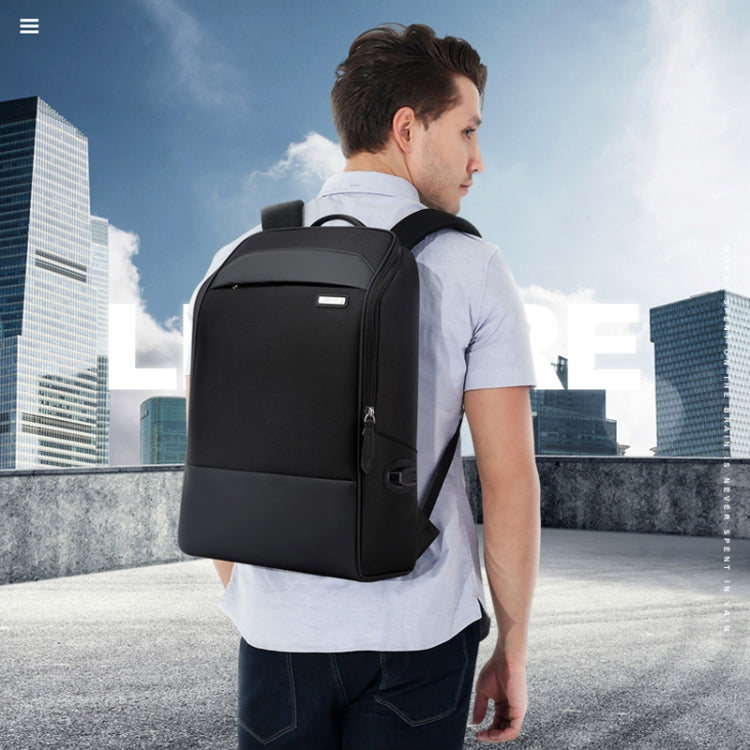 Frendorf | Bopai 751-006881 Business Diebstahlschutz Wasserdicht Große Kapazität Doppelter Schultertasche, mit USB Ladeanschluss, Größe: 30x14x44cm(Schwarz)