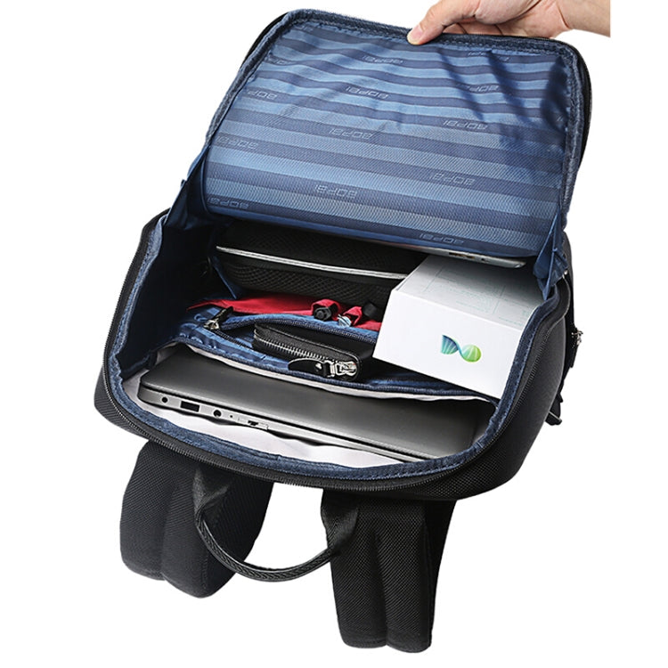 Frendorf | Bopai 751-006881 Business Diebstahlschutz Wasserdicht Große Kapazität Doppelter Schultertasche, mit USB Ladeanschluss, Größe: 30x14x44cm(Schwarz)