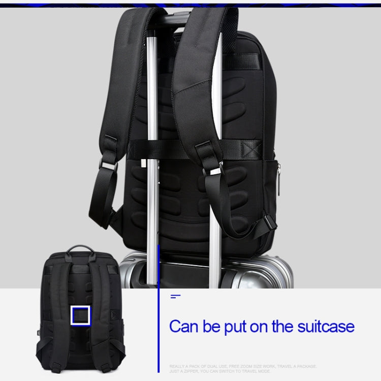 Frendorf | Bopai 751-006881 Business Diebstahlschutz Wasserdicht Große Kapazität Doppelter Schultertasche, mit USB Ladeanschluss, Größe: 30x14x44cm(Schwarz)