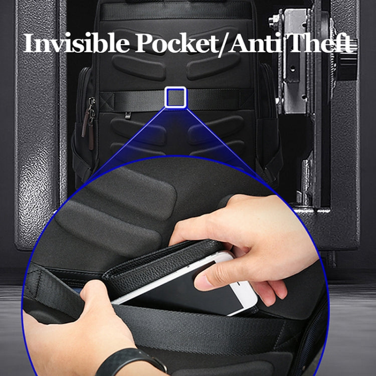 Frendorf | Bopai 751-007291 Business Antidiebstahl Wasserdicht Große Kapazität Doppelschultertasche, mit USB-Ladeanschluss, Größe: 34x19x43,5 cm (Schwarz)