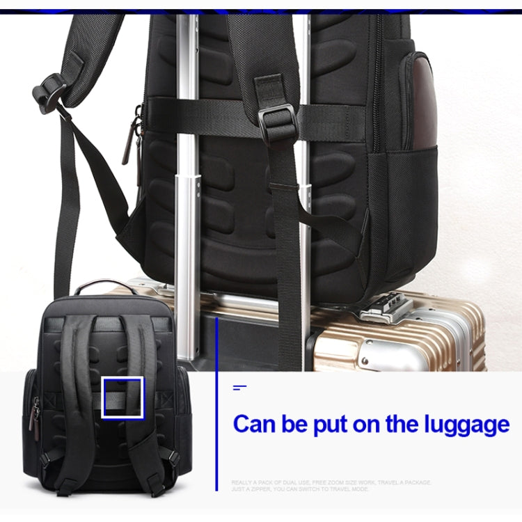 Frendorf | Bopai 751-007291 Business Antidiebstahl Wasserdicht Große Kapazität Doppelschultertasche, mit USB-Ladeanschluss, Größe: 34x19x43,5 cm (Schwarz)