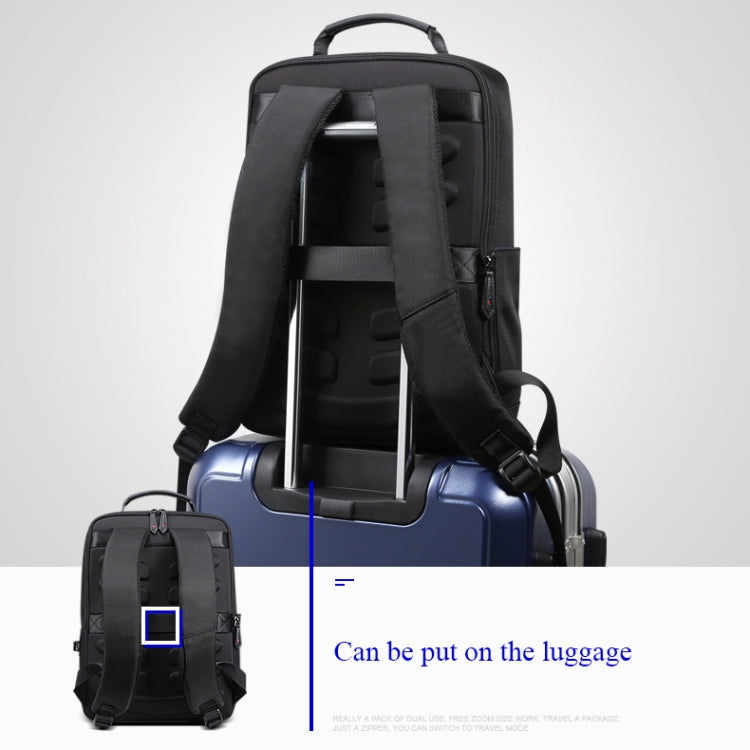 Frendorf | Bopai 851-009911 Business Diebstahlschutz Wasserdicht Große Kapazität Doppel Schultertasche, mit USB-Ladeanschluss, Größe: 30,5x13x45cm (Schwarz)