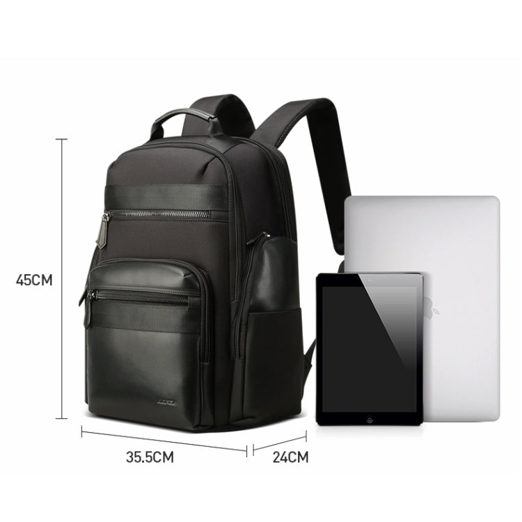 Frendorf | Bopai 851-014211 Geschäft Anti-Diebstahl Wasserdicht Drei-Lagen Große Kapazität Doppel-Schultertasche, mit USB-Ladeanschluss, Größe: 35,5x24x45cm (Schwarz)