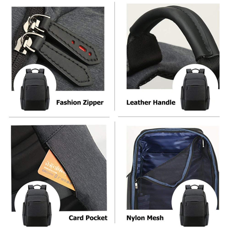 Frendorf | Bopai 851-014518 Business Wasserdicht Drei-Lagen Große Kapazität Doppelter Schultertasche, mit USB-Ladeanschluss, Größe: 37x21x47.5cm (Schwarz)