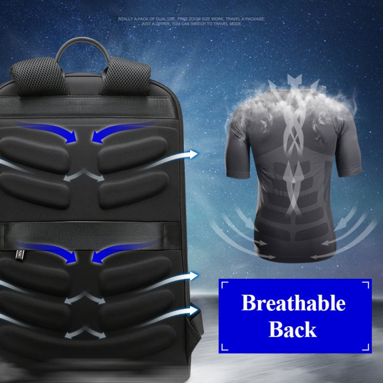 Frendorf | Bopai 851-023331 Ultradünner Diebstahlschutz Wasserfest Rucksack Laptop Tablet Tasche für 14 Zoll und darunter (Schwarz)