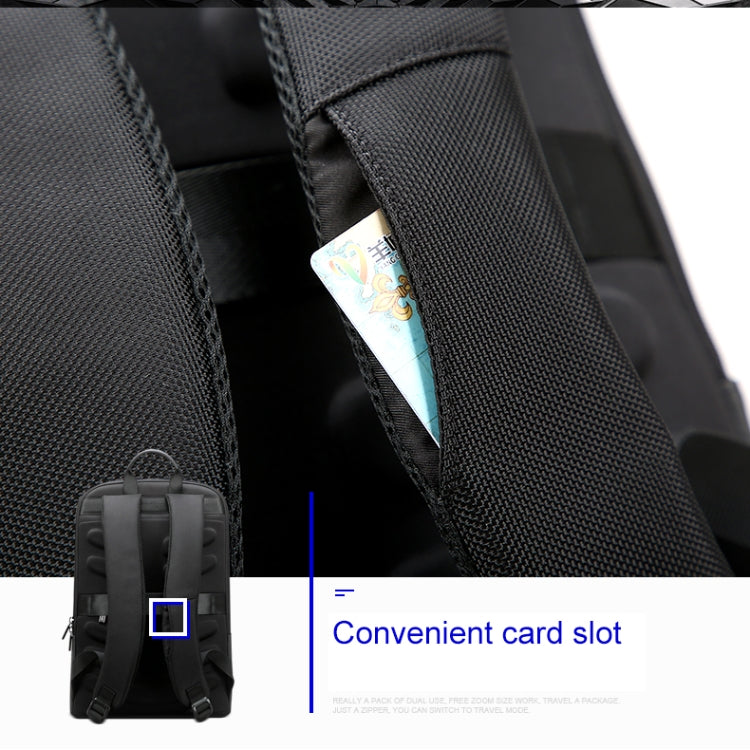 Frendorf | Bopai 851-023331 Ultradünner Diebstahlschutz Wasserfest Rucksack Laptop Tablet Tasche für 14 Zoll und darunter (Schwarz)
