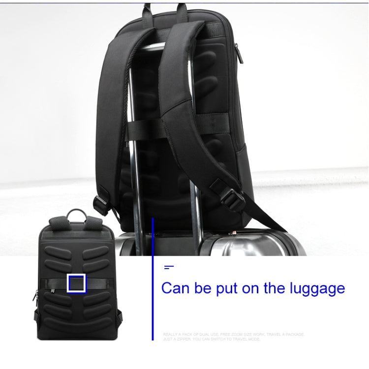 Frendorf | Bopai 851-023331 Ultradünner Diebstahlschutz Wasserfest Rucksack Laptop Tablet Tasche für 14 Zoll und darunter (Schwarz)
