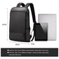 Frendorf | Bopai 851-023331 Ultradünner Diebstahlschutz Wasserfest Rucksack Laptop Tablet Tasche für 14 Zoll und darunter (Schwarz)