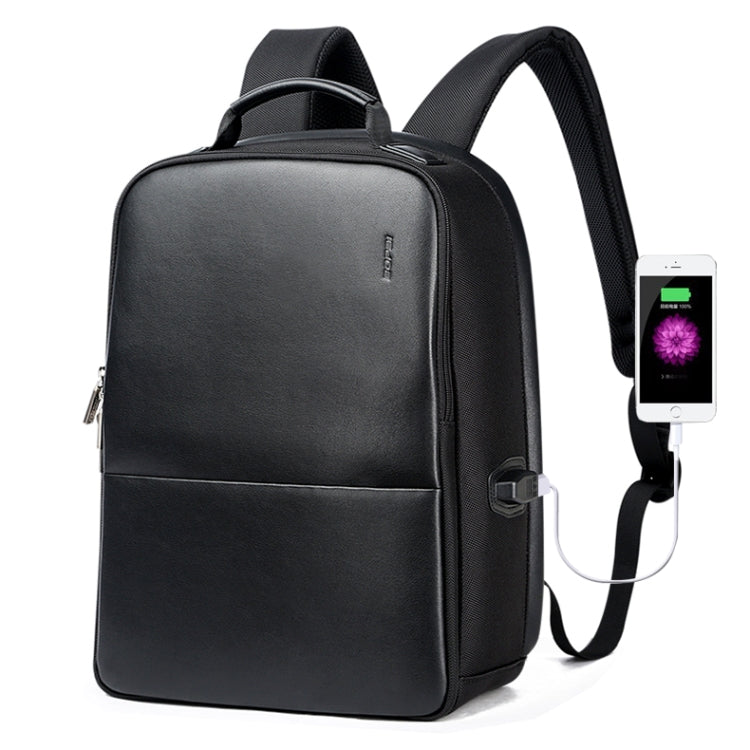 Frendorf | Bopai 751-006431 Business Wasserdicht Anti-Diebstahl Große Kapazität Doppel-Schultertasche mit USB-Ladeanschluss, Größe: 27x16,5x40cm (Schwarz)