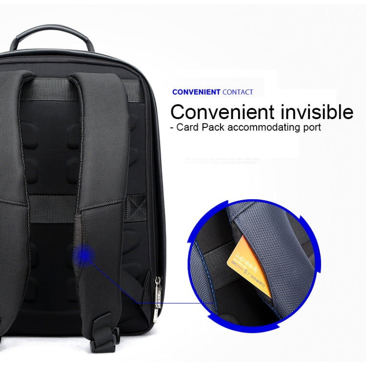 Frendorf | Bopai 751-006431 Business Wasserdicht Anti-Diebstahl Große Kapazität Doppel-Schultertasche mit USB-Ladeanschluss, Größe: 27x16,5x40cm (Schwarz)