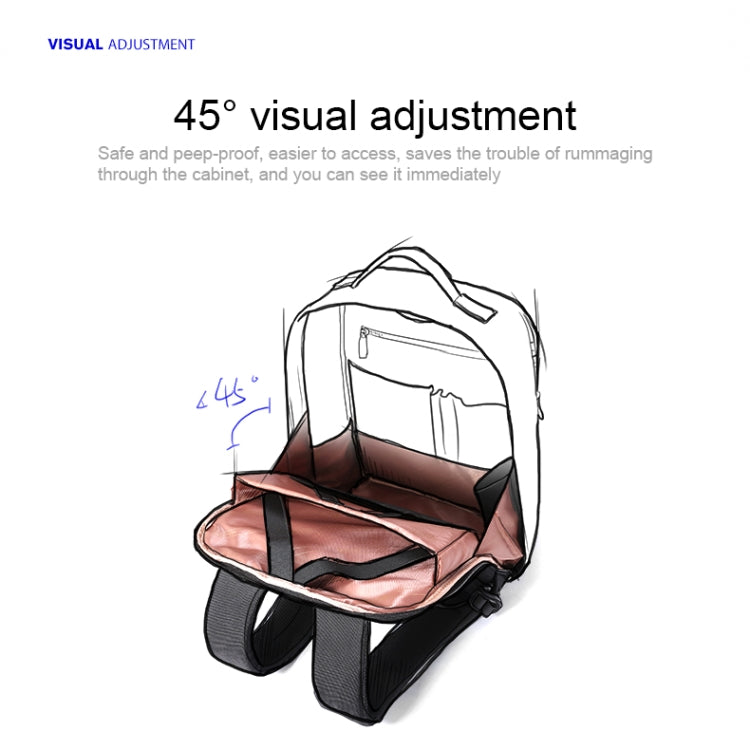 Frendorf | Bopai 751-006431 Business Wasserdicht Anti-Diebstahl Große Kapazität Doppel-Schultertasche mit USB-Ladeanschluss, Größe: 27x16,5x40cm (Schwarz)