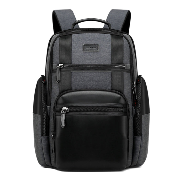 Frendorf | Bopai 851-014318 Fashion Outdoor Atmungsaktive Wasserfeste Diebstahlsichere Dreischicht Große Kapazität Doppelter Rucksack, mit USB-Ladeanschluss, Größe: 31x17x44cm(Grau)