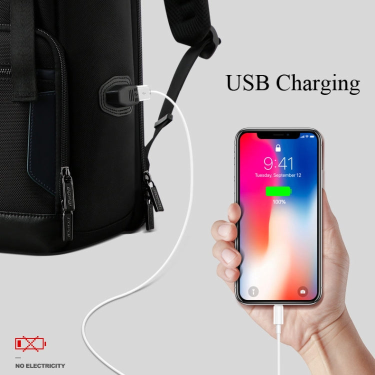 Frendorf | Bopai 61-00511 Reise Atmungsaktive Wasserdichte Diebstahlschutz Rucksack, Größe: 31x19x43cm (Schwarz)