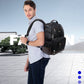Frendorf | Bopai 11-85301 15,6 Zoll Große Kapazität Mehrschichtiger Reißverschluss Tasche Design Atmungsaktive Laptop Rucksack, Größe: 35 x 20 x 43 cm (Schwarz)