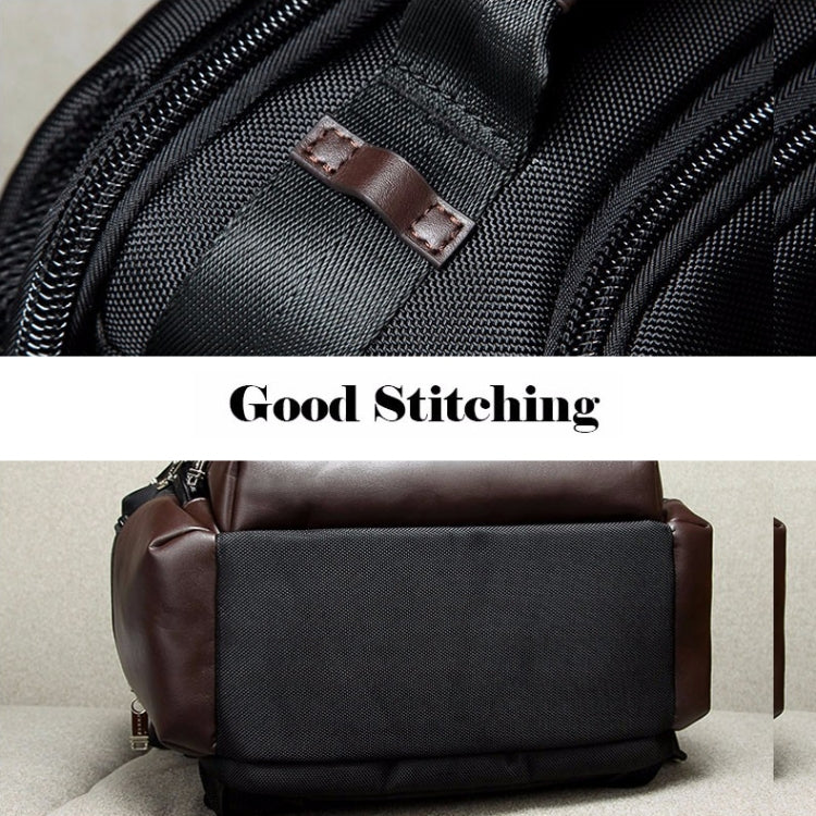 Frendorf | Bopai 11-85301 15,6 Zoll Große Kapazität Mehrschichtiger Reißverschluss Tasche Design Atmungsaktive Laptop Rucksack, Größe: 35 x 20 x 43 cm (Schwarz)