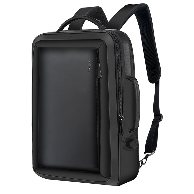 Frendorf | Bopai 751-006551 Große Kapazität Business Casual Atmungsaktive Laptop-Rucksack mit externem USB-Anschluss, Größe: 30 x 12 x 44cm(Schwarz)