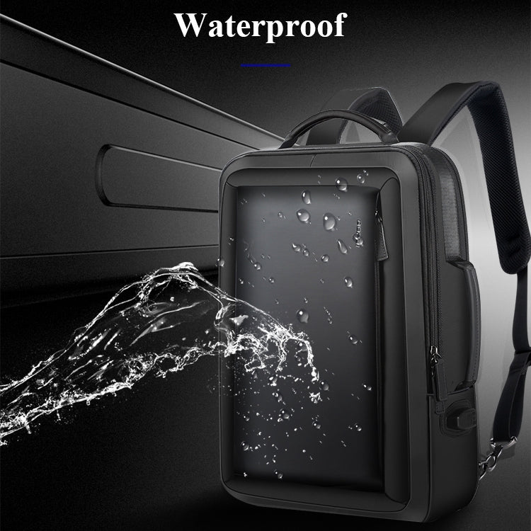 Frendorf | Bopai 751-006551 Große Kapazität Business Casual Atmungsaktive Laptop-Rucksack mit externem USB-Anschluss, Größe: 30 x 12 x 44cm(Schwarz)