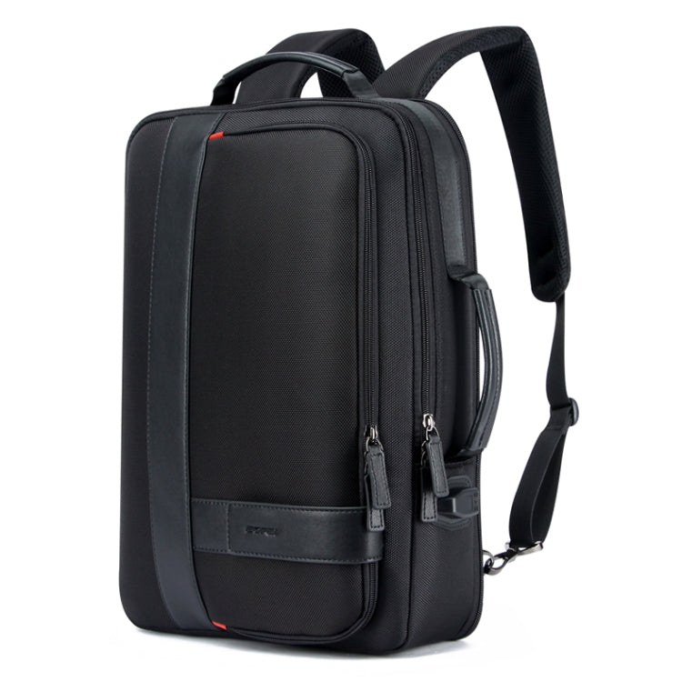 Frendorf | Bopai 751-006561 Große Kapazität Business Casual Atmungsaktive Laptop-Rucksack mit externem USB-Anschluss, Größe: 29 x 16 x 44 cm (Schwarz)
