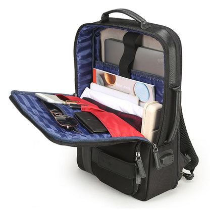 Frendorf | Bopai 751-006561 Große Kapazität Business Casual Atmungsaktive Laptop-Rucksack mit externem USB-Anschluss, Größe: 29 x 16 x 44 cm (Schwarz)